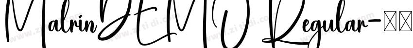 MalrinDEMO Regular字体转换